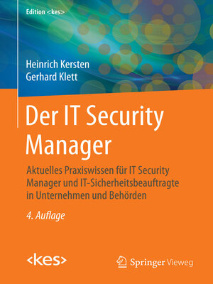 cover image of Der IT Security Manager